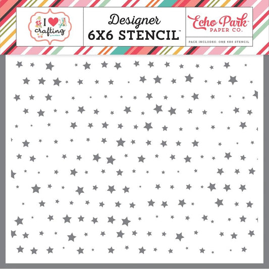 I Heart Crafting Star Stencil