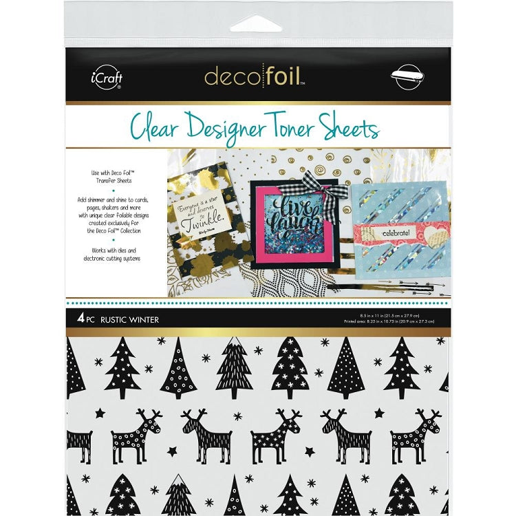 8.5x11 Deco Foil Rustic Winter Toner Sheets