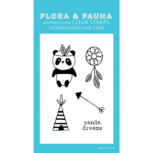 Mini Panda Teepee Stamp Set