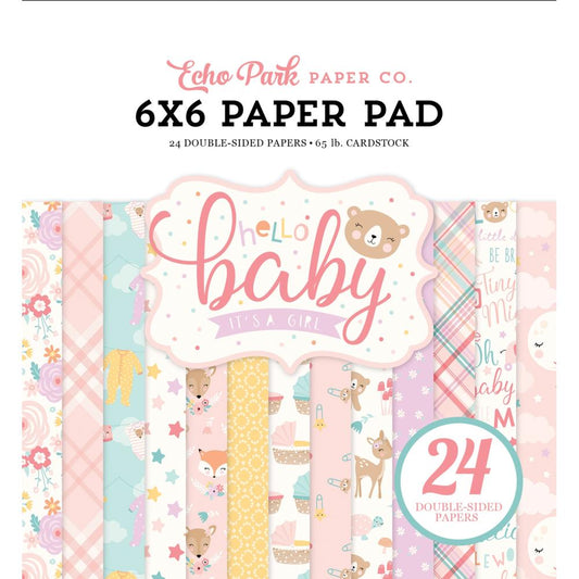 Hello Baby Girl 6x6 Paper Pad