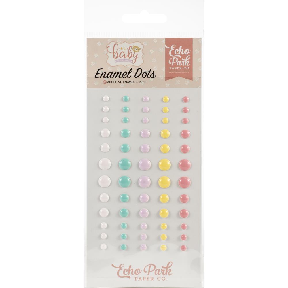 Hello Baby Girl Enamel Dots