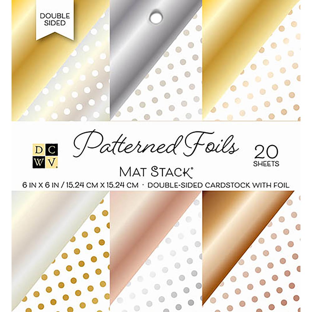 Patterned Foil 6x6 Cardstock Stack