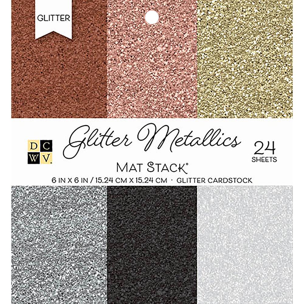 Glitter Metallics 6x6 Cardstock Stack