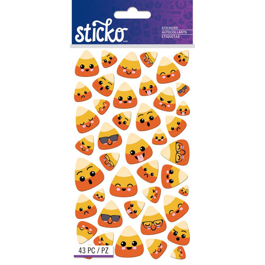 Candy Corn Characters Stickers