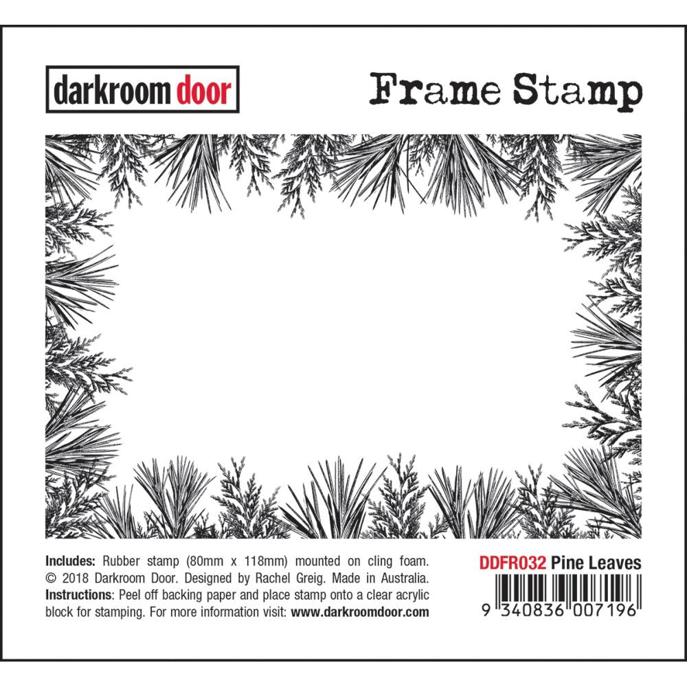 Pine Leaves Frame Stamp