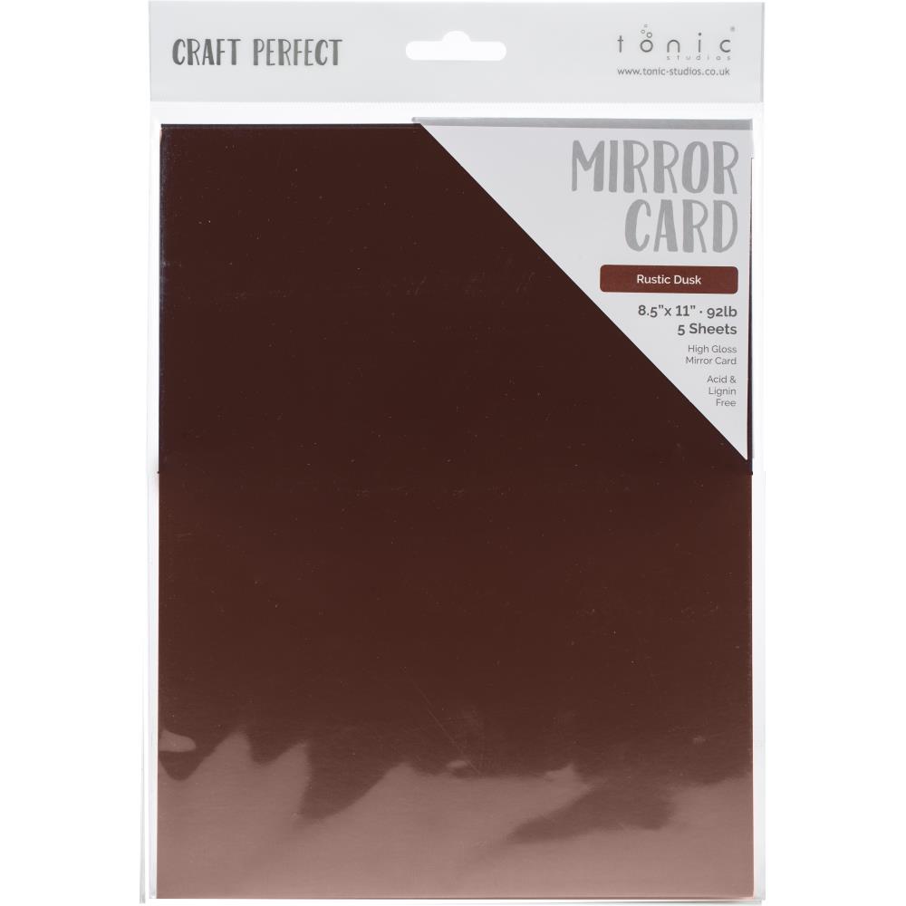 Glossy Mirror Cardstock 8.5 x 11 Rustic Dusk