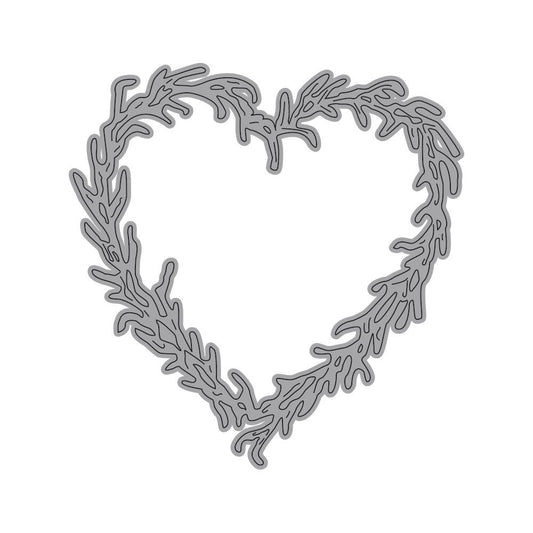 Garden Notes Heart Grapevine Wreath Die