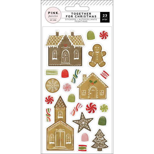 Together for Christmas Gingerbread Puffy Stickers