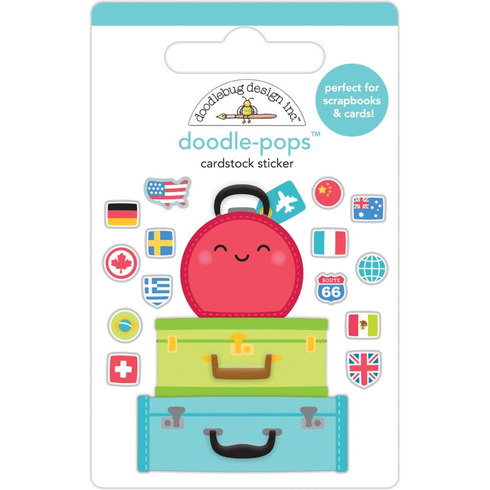 I Heart Travel Pack Your Bags Doodle Pops