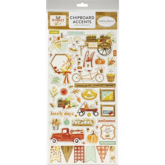 Fall Market Accents Chipboard