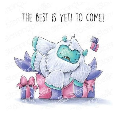 Yeti On A Prezzie Stamp
