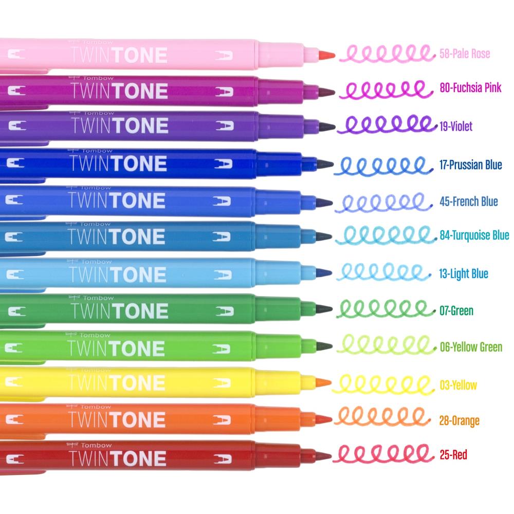 Twintone Markers Set Rainbow