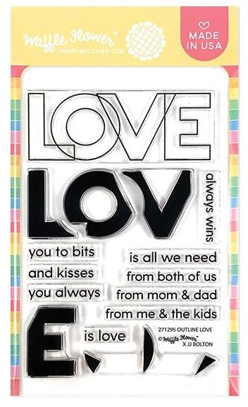 Outline Love Stamp Set