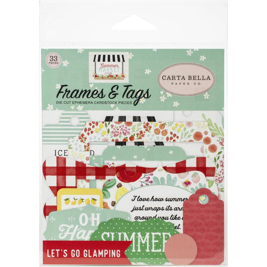 Summer Market Frames & Tags Ephemera