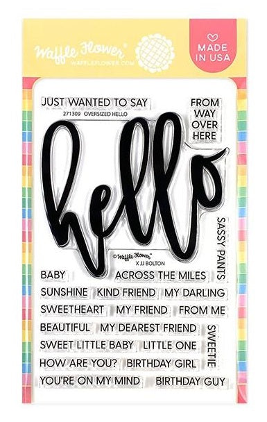 Oversized Hello Stamp Set