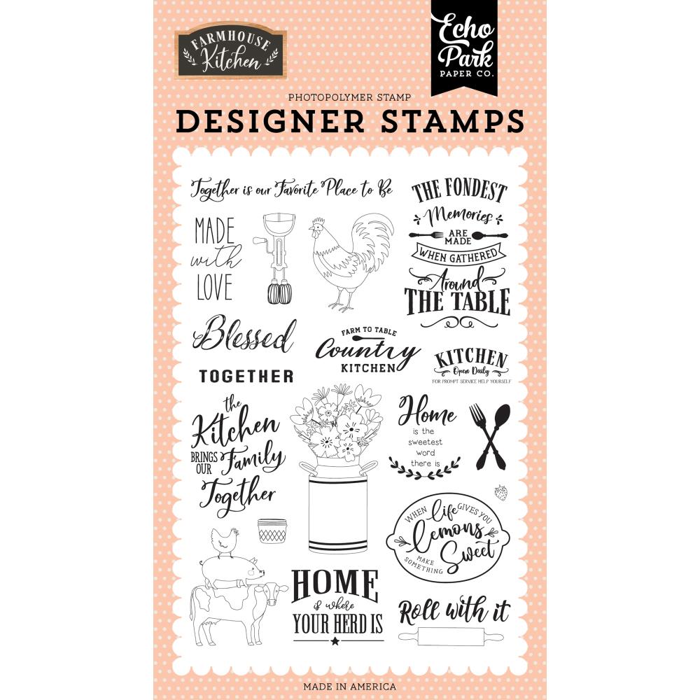 Farmhouse Kitchen Made with Love Stamp Set