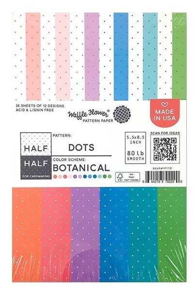 Half Dots Botanical 5.5 x 8.5 Paper Pad