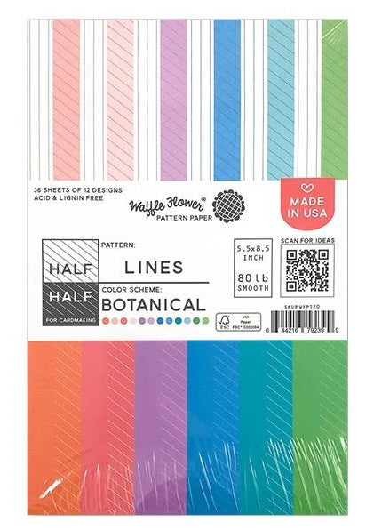 Half Lines Botanical 5.5 x 8.5 Paper Pad