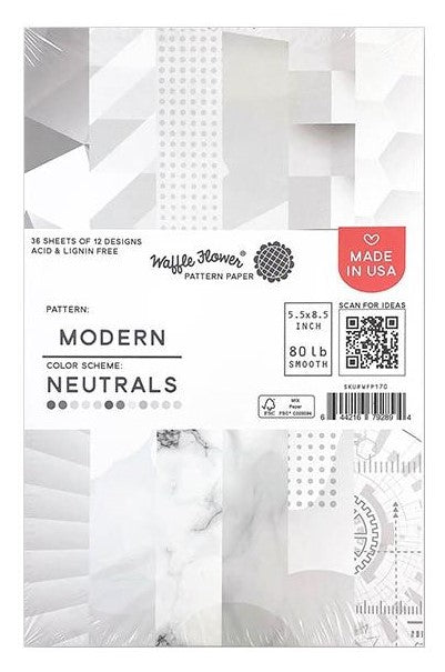 Modern Neutrals 5.5 x 8.5 Paper Pad