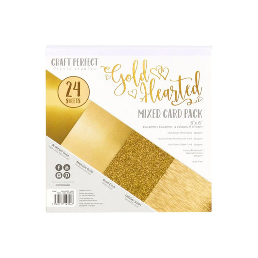 Gold Hearted 6x6 Paper Pad