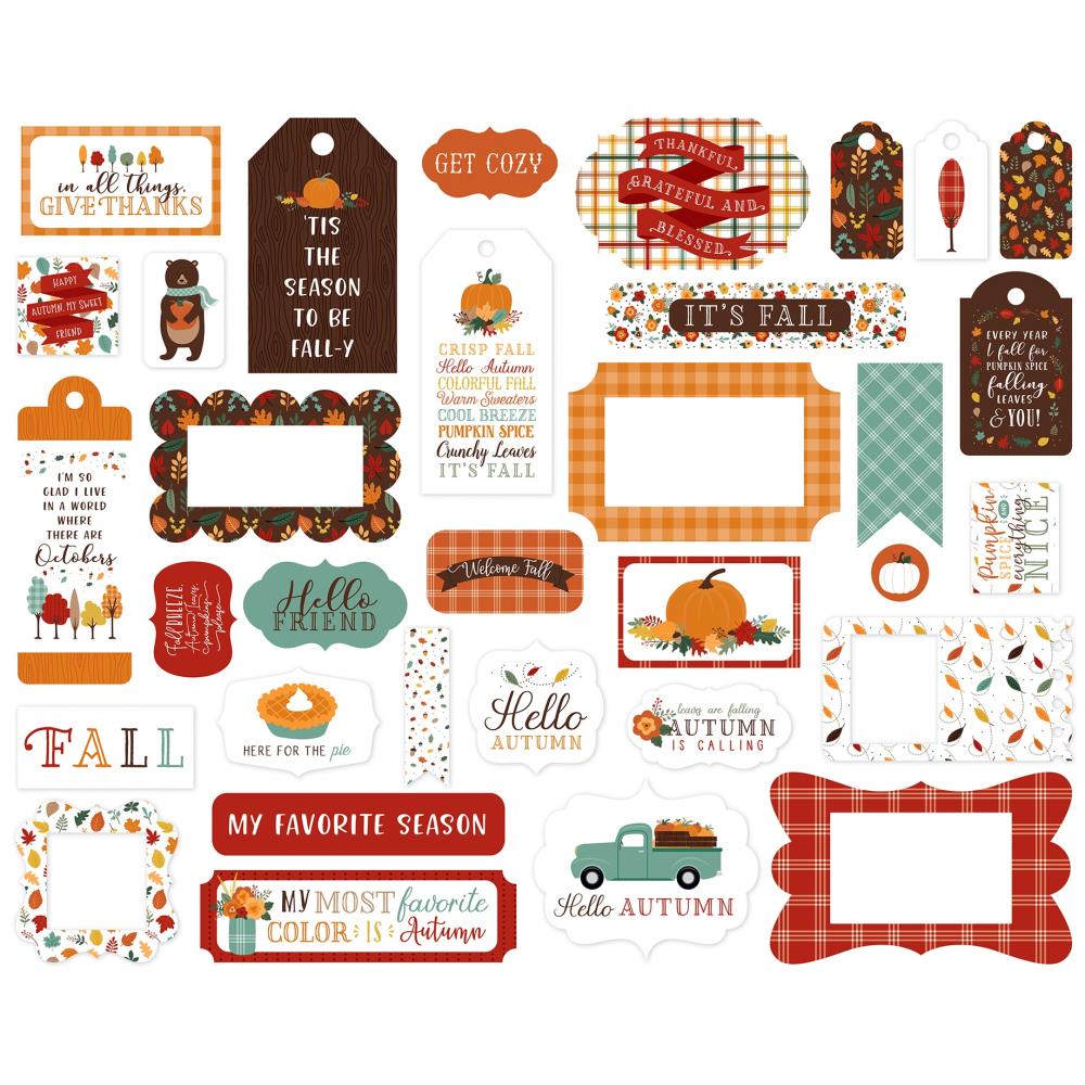 Happy Fall Frames & Tags Ephemera