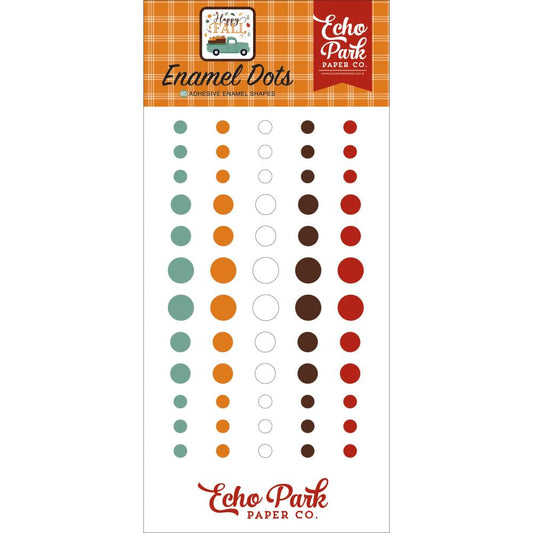 Happy Fall Enamel Dots