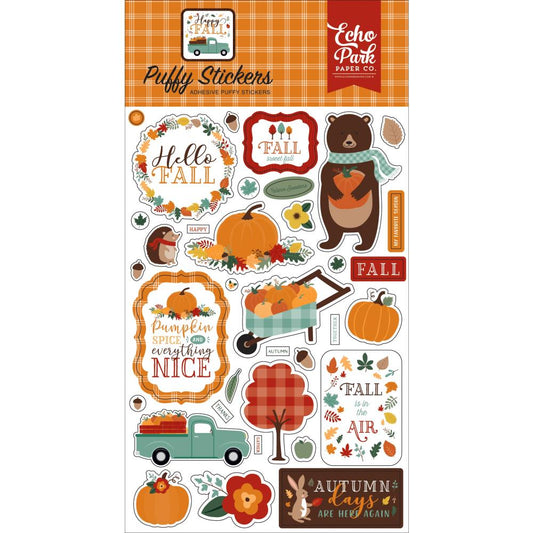 Happy Fall Puffy Stickers