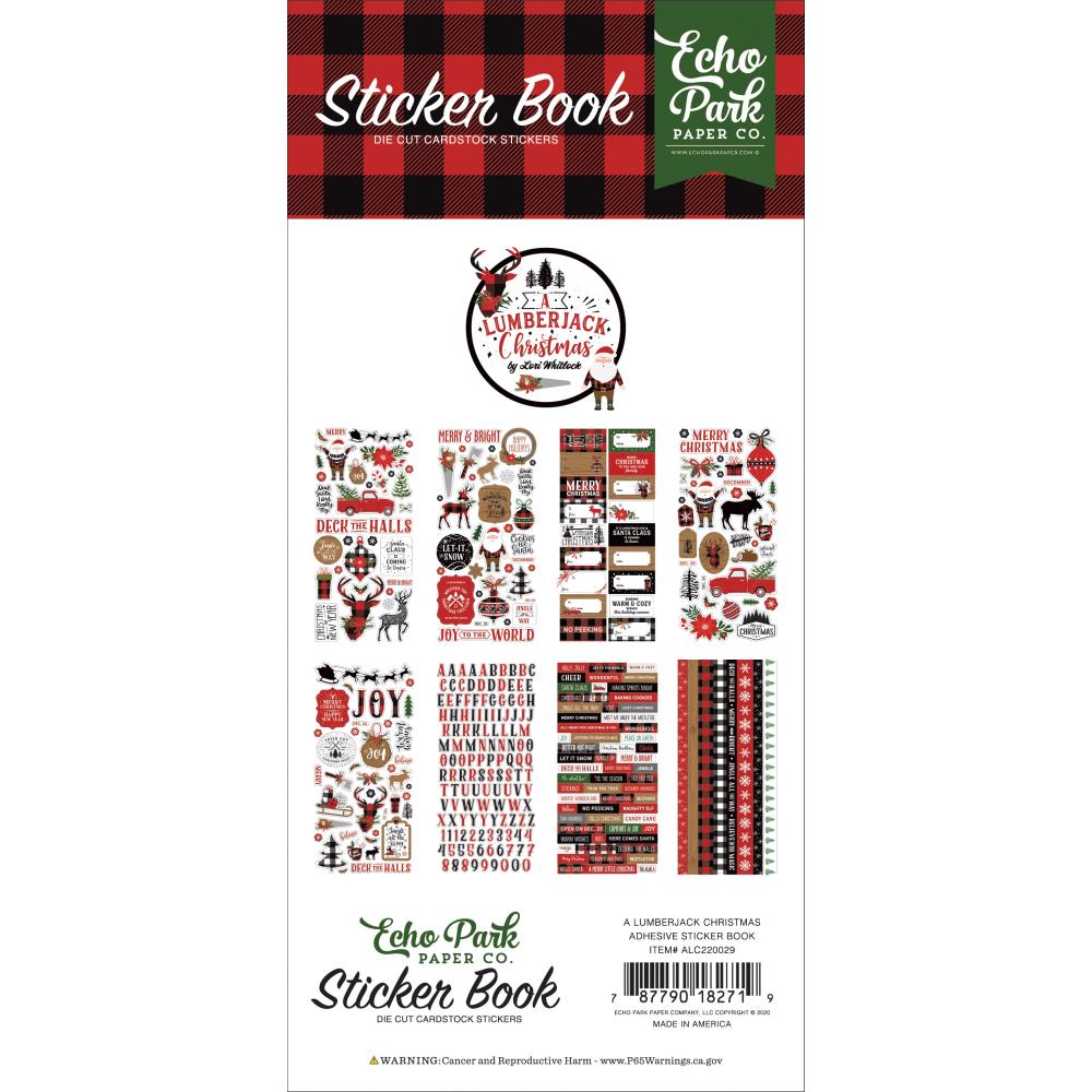 Lumberjack Christmas Sticker Book