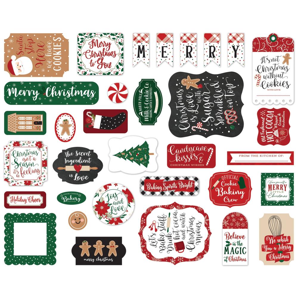 Gingerbread Christmas Icons Ephemera