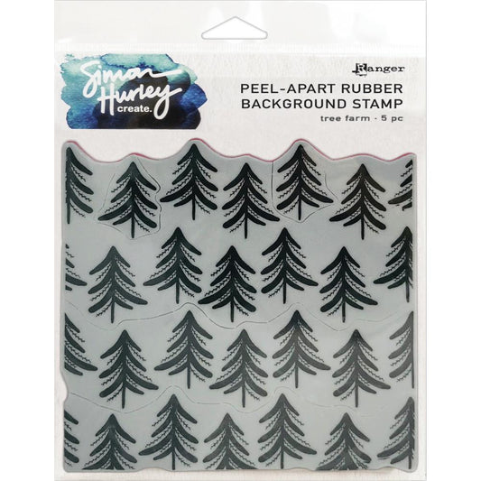Tree Farm Peel-Apart Background Stamp
