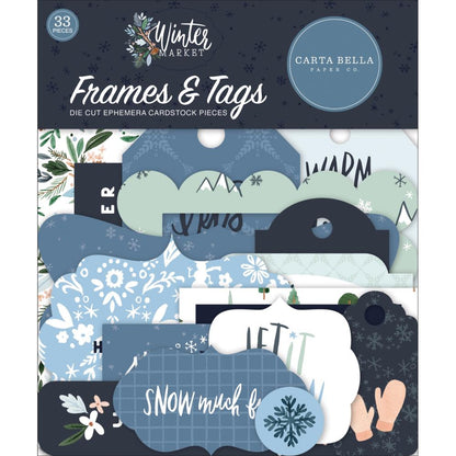 Winter Market Frames & Tags Ephemera