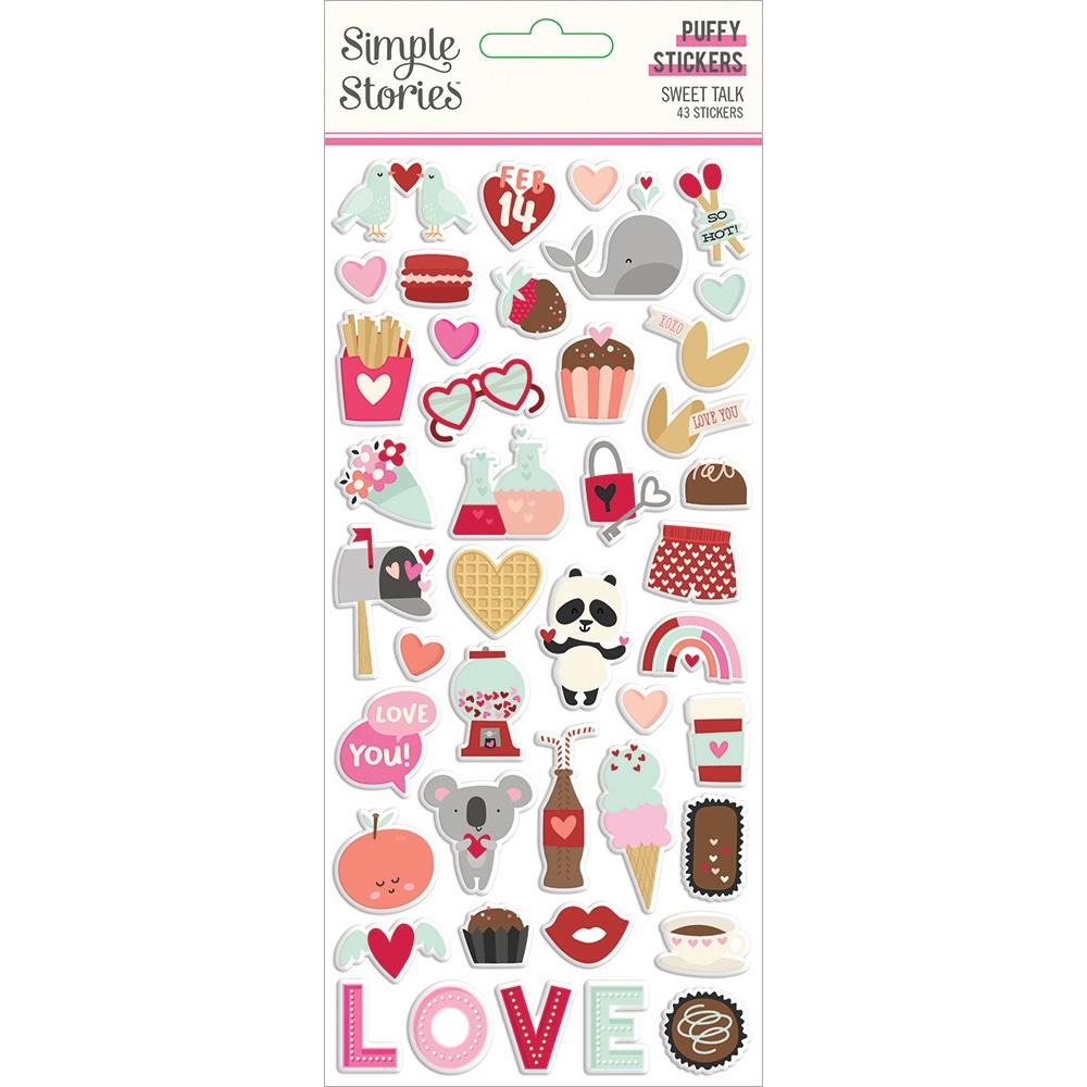 Sweet Talk Puffy Stickers