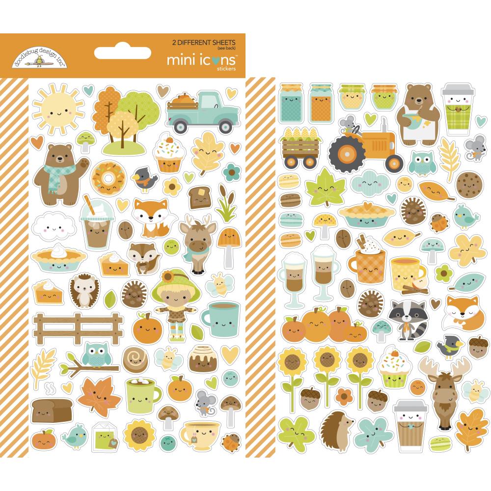 Pumpkin Spice Mini Icons Stickers