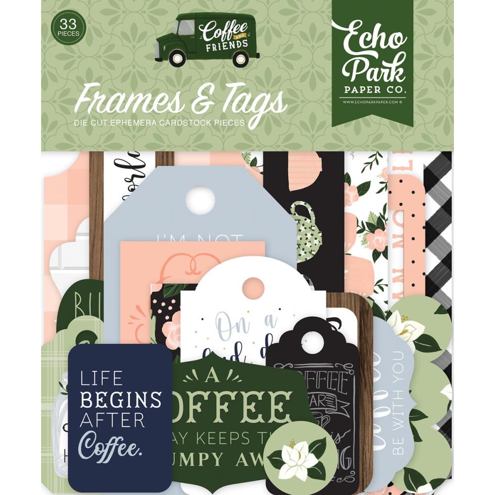 Coffee & Friends Frames & Tags Ephemera