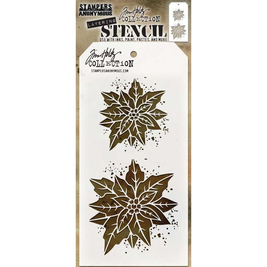 Poinsettia Duo Layering Stencil