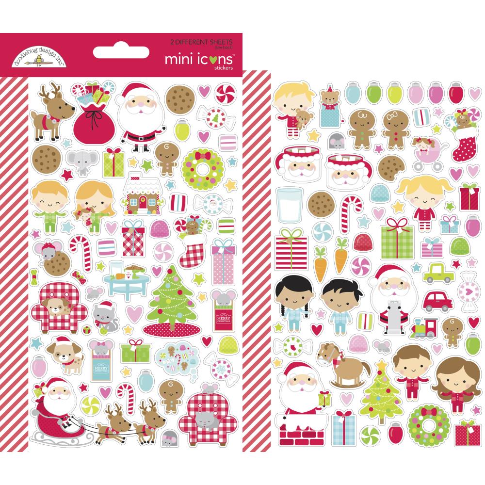 Night Before Christmas Mini Icon Stickers