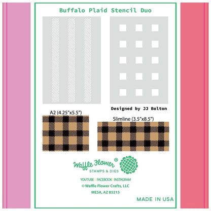 Buffalo Plaid Duo Stencils