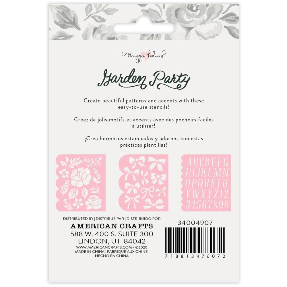 Garden Party Flower Builder Stencils