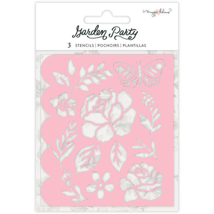 Garden Party Flower Builder Stencils