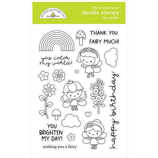 Fairy Garden Doodle Stamp Set