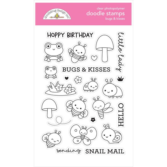 Fairy Garden Bugs & Kisses Doodle Stamp Set