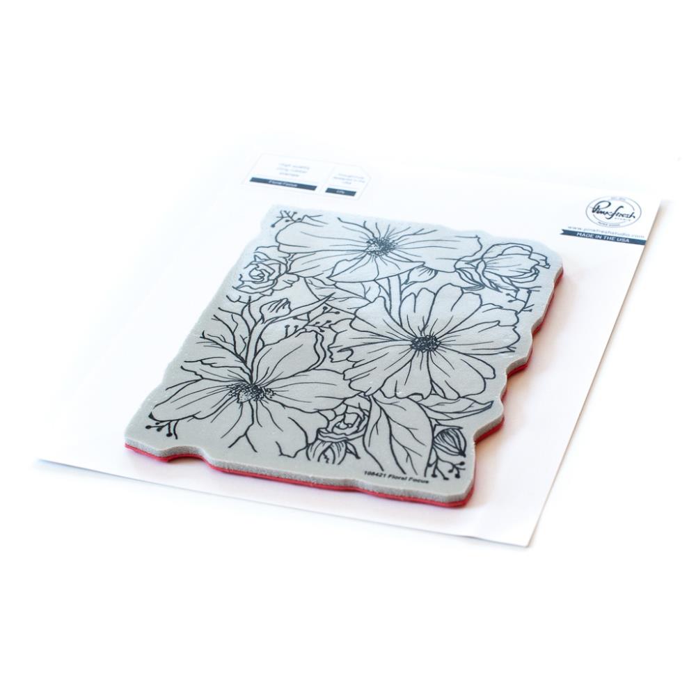 Floral Focus Background Stamp