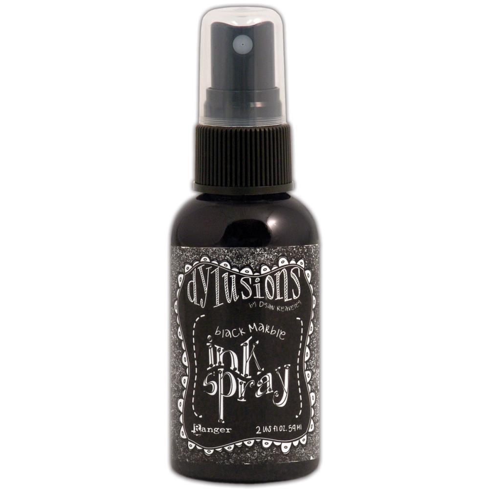 Dylusions Ink Spray Black Marble