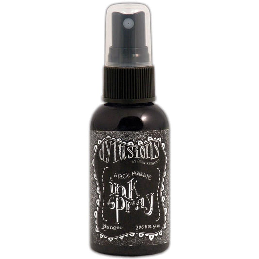 Dylusions Ink Spray Black Marble