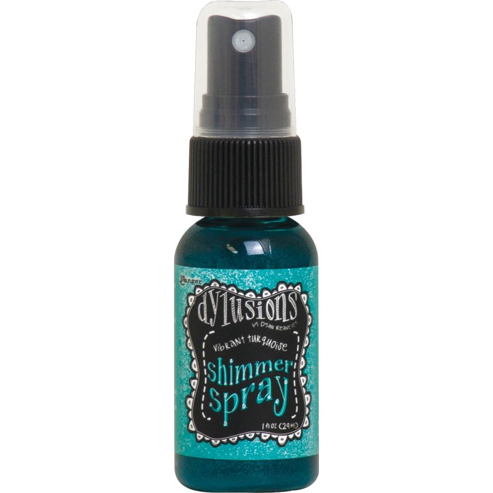 Dylusions Shimmer Spray Vibrant Turquoise