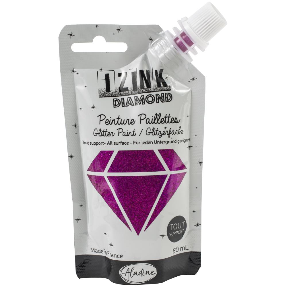 Diamond Glitter Paint Magenta