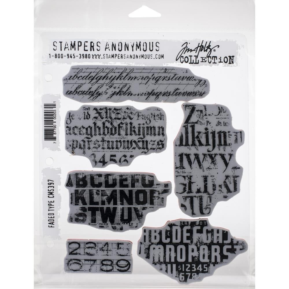 Faded Type Stamp Set