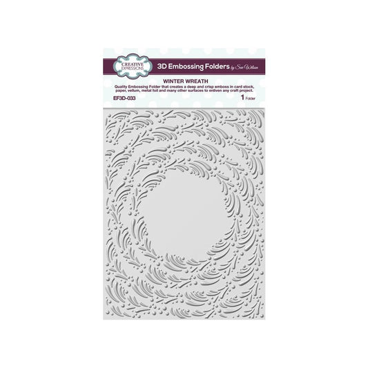 Winter Wreath Embossing Folder