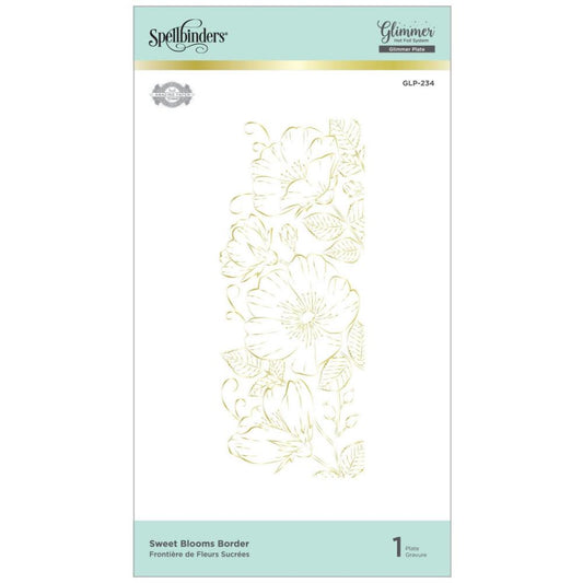 Sweet Blooms Border Hot Foil Plate