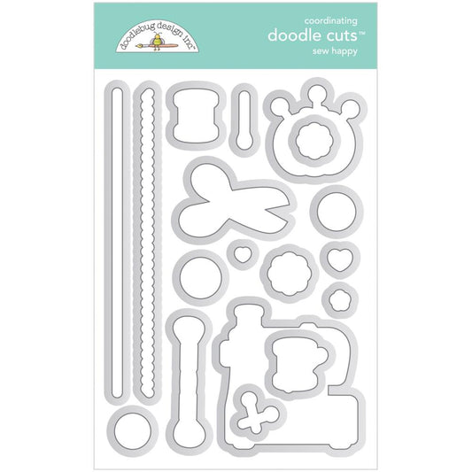 Cute & Crafty Sew Happy Doodle Cuts Dies